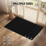 1PC Black PVC Composite Commercial Entrance, 90x180x1.2cm, Jumbo Heavy-Duty Anti-Fatigue Floor 88534249