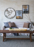 D31.5x0.5" Theodor Mirror with industrial design Round Mirror with Metal Frame for Wall Decor & W2078124323