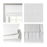 Basketweave Room Darkening Cordless Roman Shade B03598276