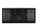 U-Style 58.3" Modern Buffet Sideboard with 4 Doors & 2 Drawers, Adjustable Shelves, Power Outlet, N711P437648B
