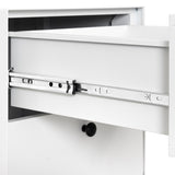 Modern Night Stand Storage Cabinet for Living Room Bedroom, Steel Cabinet with 2 Drawers,Bedside W252113552