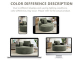 Round Sofa Bed with Memory Foam Sectional Couches for Living Room, Cloud Couch with three pillows, W3224P444283
