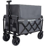 Expandable Dual-Layer Utility Wagon with 100% Extra Space - 225lbs Grocery Cart for Camping, 19268330