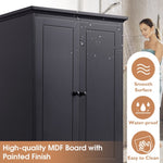 ZUN Storage Cabinet with 2 Doors and 4 Drawers for Bathroom, Office, Adjustable Shelf, MDF Board with WF302825AAB