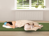 75"D x 25"W x 2.5"H sleeping pad for camping green 44937408