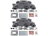2*Exhaust Manifold w/gaskets bolts Replacement for Mercruiser GM 4.3 2002-UP Dry Joint Riser 79647865