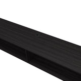 FM FURNITURE Central Floating media rack in melamine with two shelves. Wengue B128P283284
