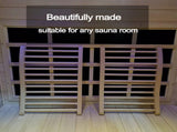 Hemlock round stick Sauna backrest 42506751