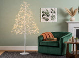 5 ft Christmas Decoration, Pre-Lit Birch Tree with 240 Warm White LED Lights and Flexible Branches, 41497534