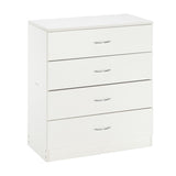 ZUN [FCH] Modern Simple 4-Drawer Dresser White 46356726