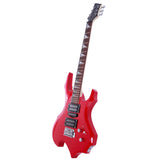 Novice Flame Shaped Electric Guitar HSH Pickup Bag Strap Paddle Rocker Cable Wrench Tool Red 29570435