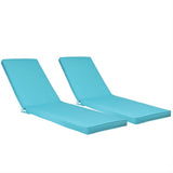 ZUN 2PCS Set Outdoor Lounge Chair Cushion Replacement Patio Funiture Seat Cushion Chaise Lounge Cushion 39707232