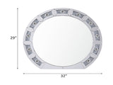 Noralie Mirrored & Faux Diamonds Accent Mirror B2726P445770