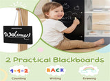 Gray Wooden Kids Supermarket Playset Vending Machine, 90.1778.74104.14cm Grocery Store Toy 33743547