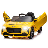 ZUN 12V Battery Powered Ride On Car for Kids, Licensed Bentley Bacalar, Remote Control Toy Vehicle with W2181P143790