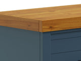 48 inch Fireplace with Mantel, Blue Denim and Whiskey Finish B108131559