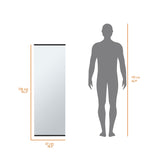 Connecticut Wall Mounted Shoe Rack, Mirror, Five Shelves, Ten Shoes Capacity B128P148901