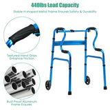 Blue walking aid foldable 01643047