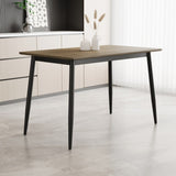 ZUN Modern minimalist wood grain tabletop dining table, stylish dining table, kitchen dining table, W1727P229031