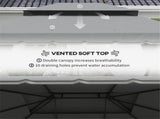 10' x 13' Outdoor Gazebo Aluminum Frame Double Roof Shelter with Netting & Curtains for Patio 13114202