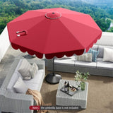 10 Feet Patio Umbrella with Crank Tilt Adjustment - Wine 98988045