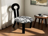 Dining Chairs Set of 2, Key-Design Home Chairs - Linen Upholstered Solid Wooden Dining Chairs with 42777696