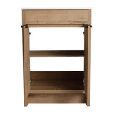 24" Freestanding Bathroom Vanity 2 Soft-Close Cabinet Doors ,Only Vanity without Top W999113508