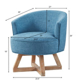 Swivel with cross-shaped wooden base,Lounge with solid wood legs, 360&degfreely Swivel W2186P166255