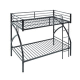 Black Metal Frame Twin/Twin Bunk Bed, Youth Bed, Youth Bedroom Furniture, Easy Assembly B011P248589