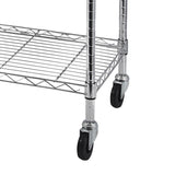 5-Tier NSF Heavy Duty Adjustable Storage Metal Rack with Wheels & Shelf Liners Ideal for Garage, 49670774