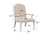 Wynsor Antique White Finish Arm Chair B2726P457134