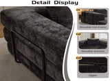 Compression Sofa,Convertible Floor Sofa Bed with Fixed-Shape Frame, Loveseats Boneless Modular 64756024