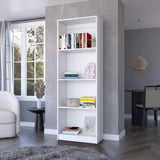 ZUN Sutton Bookcase with Tier Storage Shelves B128P176164