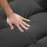 Modern Velvet Loveseat Futon Sofa Couch w/Pullout Bed,Small Love Seat Lounge Sofa w/Reclining W1359P183643