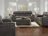 Tirana Contemporary Fabric Pillow-top Arm Loveseat, Sequoia Ash T2574P195190