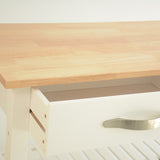 Kitchen Island & Kitchen Cart, Rubber Wood Top, Mobile Kitchen Island with Two Lockable Wheels, W42049336