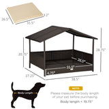 ZUN Dog Bed/ Dog House / Rattan Pet Sofa （Prohibited by WalMart） 93445240