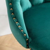 Swivel Velvet Barstools Adjusatble Seat Height from 25-33 Inch,17.7inch base, Modern Upholstered Bar W1143P151486