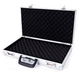 45*25*7.5cm Aluminum New Framed Locking Gun Pistol HandGun Lock Box Hard Storage Carry Case Silver 84542987