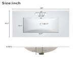 30-Inch Green Bathroom Vanity with Ceramic Sink and Versatile Storage - Ideal for Small Bathrooms WF325888AAF