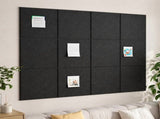 Large Cork Board for Wall 48"x36" Self Adhesive Bulletin Pin Board, 12 Pack Felt Wall Tiles, Black 32891047