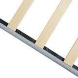 Twin Size Upholstered Platform Bed Frame with Modern Button Tufted Linen Fabric Headboard, No Box W311P195304