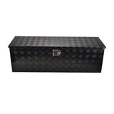 48"Black Aluminum Tool Storage Box Fit For Pickup Truck Bed Lock MT018005 06366407