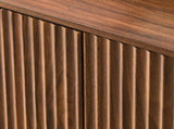 34.3" modern wavy sideboard, curved contour design storage cabinet, 2-door cabinet with storage W1162P393983