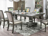 Glorious Classic Traditional Dining Chairs Gray Color Solid wood Leatherette Cushion Seat Set of 2pc B011115502