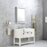 36x28 Inch LED Bathroom Mirror with Frontlit and Backlit, Wall Mounted Vanity Mirror with Smart 31728996