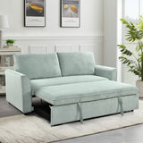 ZUN 78 Inch 3 in 1 Convertible Sleeper Sofa Bed, Modern Fabric Loveseat Futon Sofa Couch w/Pullout Bed, W1417P163494