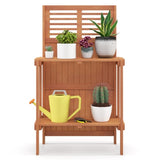 Foldable outdoor garden potted plant platform 59275264