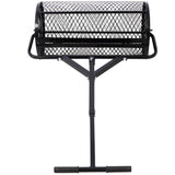 Peat Moss Spreader 24inch,Compost Spreader Metal Mesh,T shaped Handle for planting seeding,Lawn and W46580849