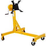 1000lbs Folding Engine Stand,Geared Rotating Head,360 Degree Adjustable Mounting Head,Yellow Color W465P265566